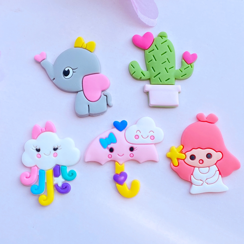 Embellishment Glue Craft - 10 Stuks Leuke Mini Cartoon Dieren/Meisjes