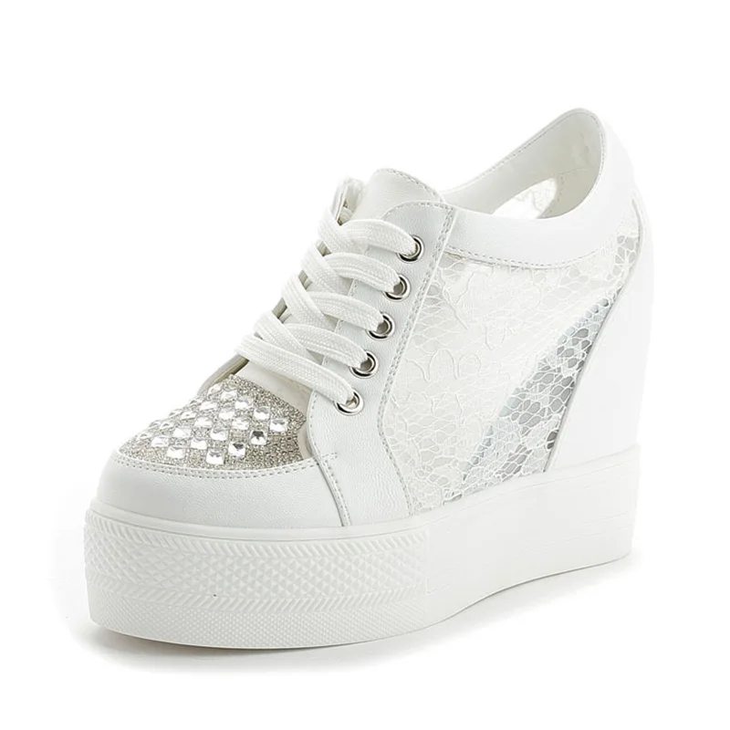 Mode Sneakers Vrouwen Platform - Crystal Mesh Fabric recensie en prijs