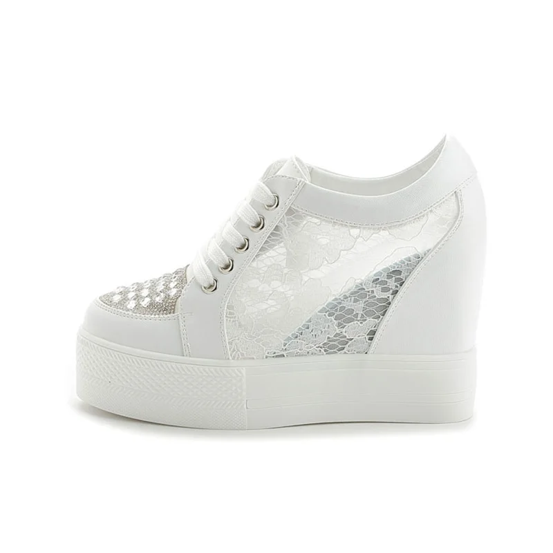 Mode Sneakers Vrouwen Platform - Crystal Mesh Fabric recensie en prijs
