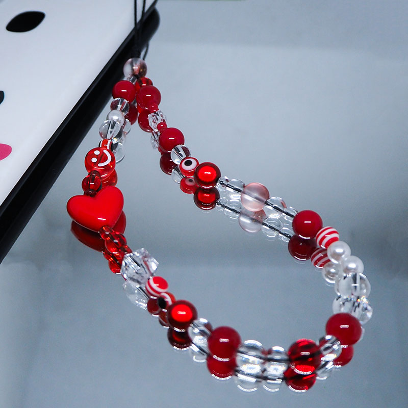 Rode Heldere Mobiele Y 2K Tele - Pearl Trim Chain recensie en prijs